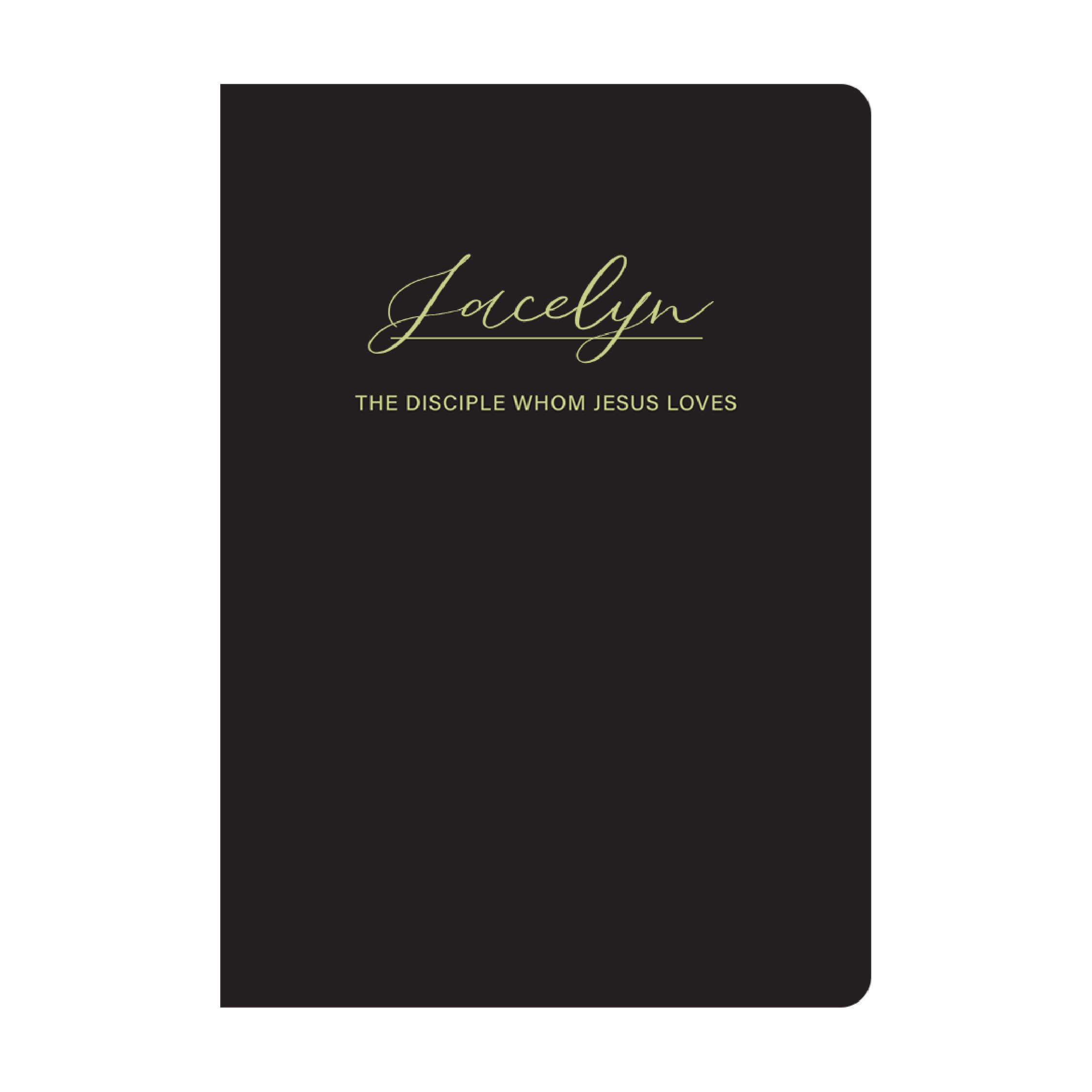 Customisable Christian Gift: Personalisable Christian Notebook | Custom Name A5 Leather Journal in Black and Gold