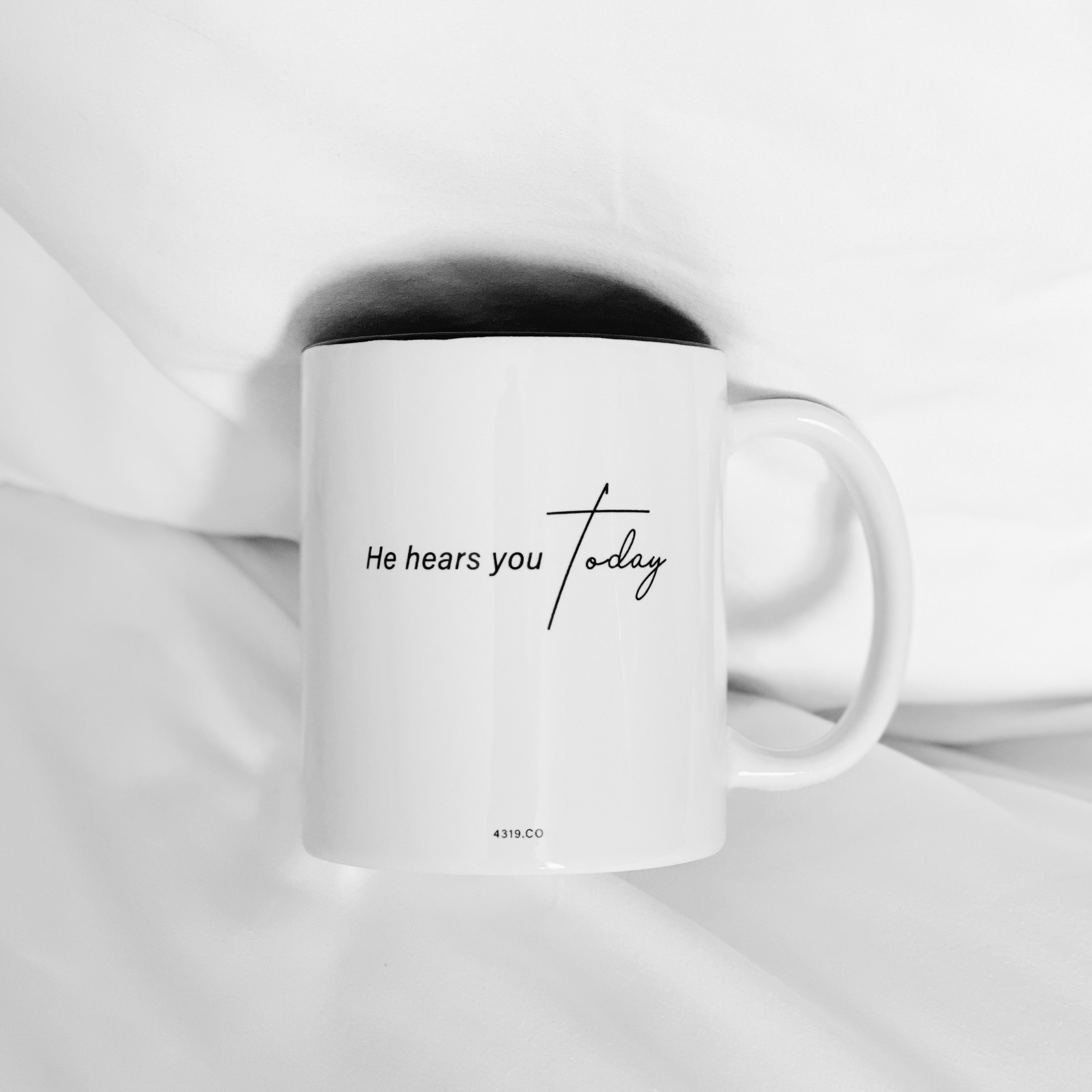 Christian Home Lookbook: God is With You, He Hears You Today Christian Coffee Mug | 4319.CO Christian Gifts Online Singapore