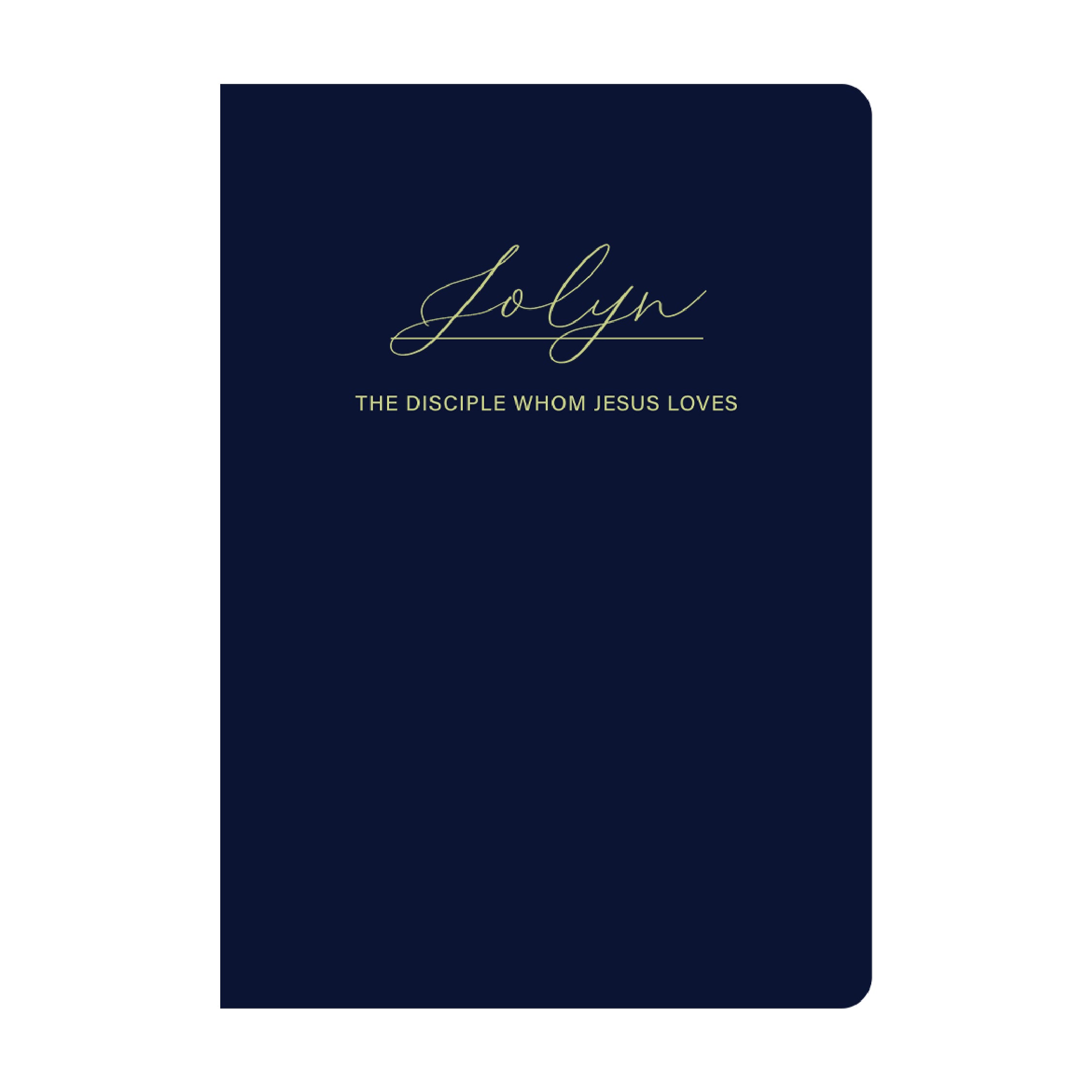 Customisable Christian Gift: Personalisable Christian Notebook | Custom Name A5 Leather Journal in Navy Blue and Gold